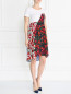 Платье-мини из хлопка и шелка с цветочным узором Dondup  –  Модель Общий вид