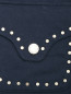 Свитшот из хлопка с накладными карманами Alberta Ferretti  –  Деталь