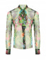 Полупрозрачная блуза с цветочным узором Max&Co  –  Общий вид
