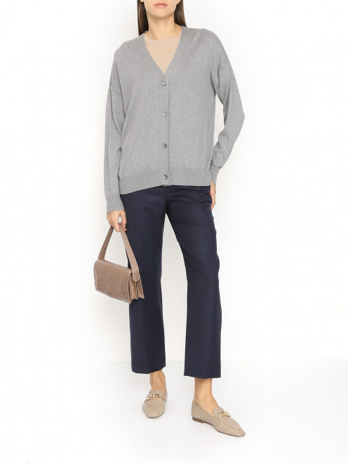 Базовый кардиган на пуговицах Weekend Max Mara - МодельОбщийВид