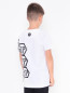 Хлопковая футболка с контрастным принтом Philipp Plein  –  МодельВерхНиз1
