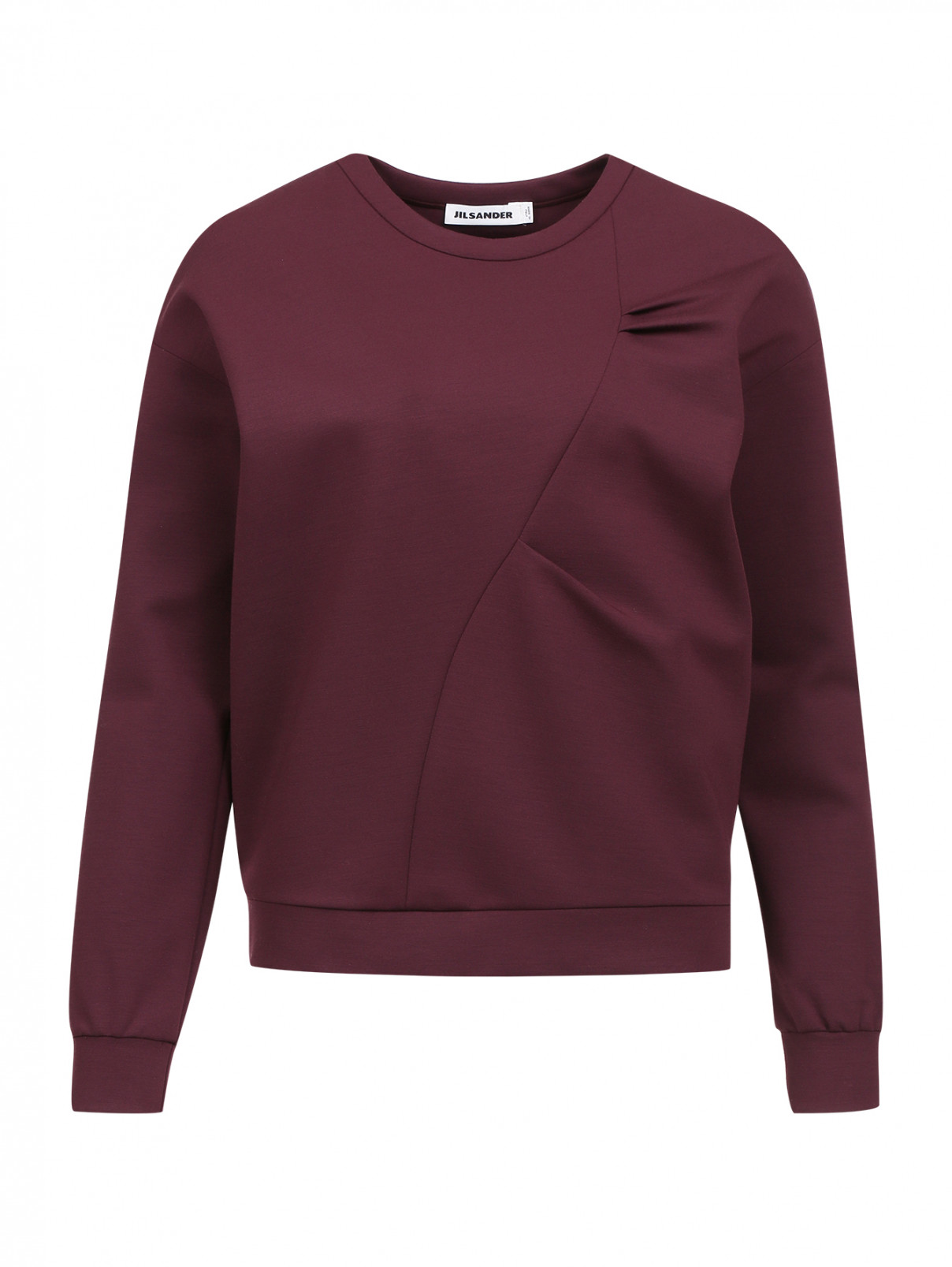 Свитшот из плотной шерсти Jil Sander  –  Общий вид  – Цвет:  Красный