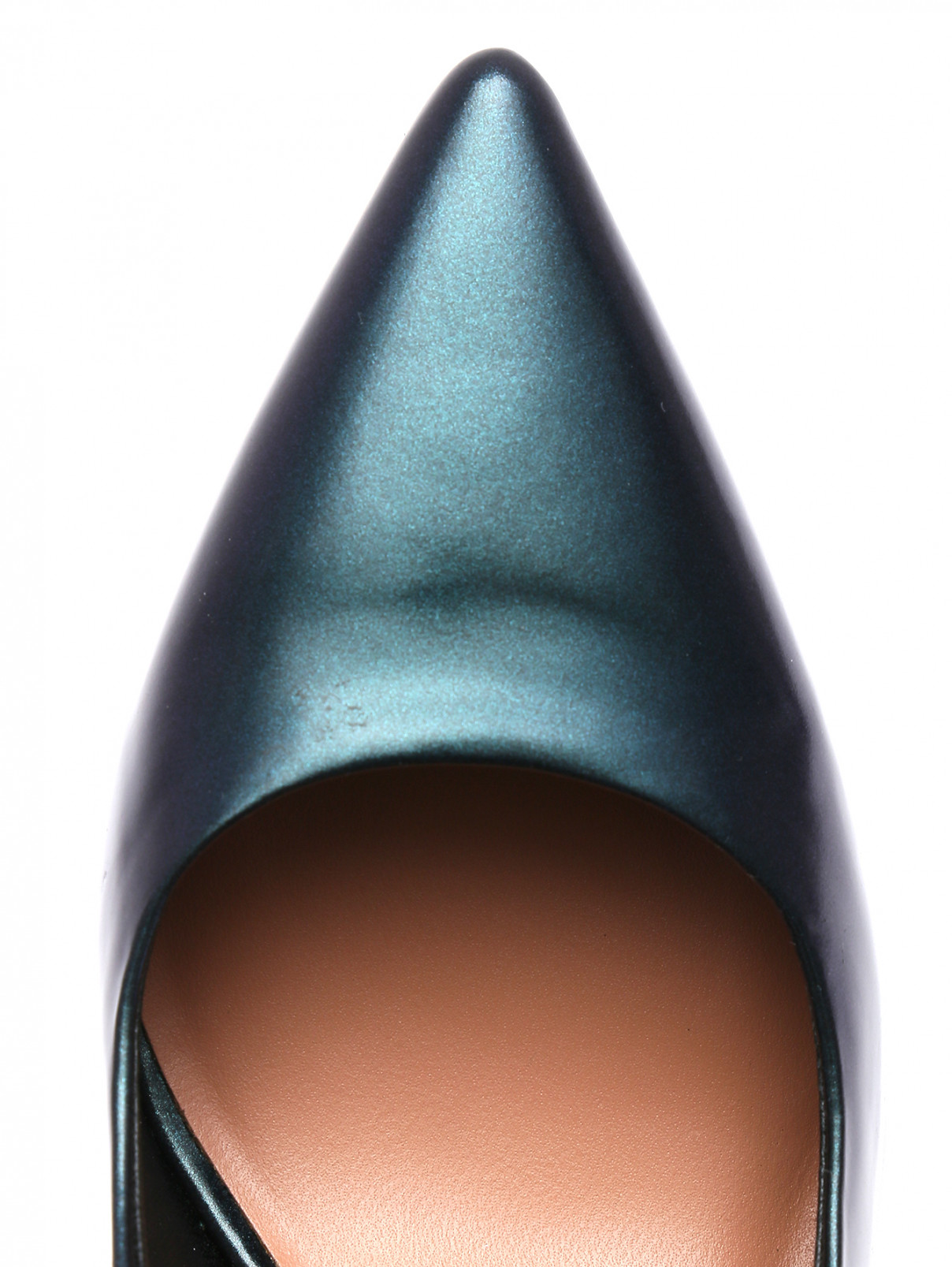 Туфли из гладкой кожи Max&Co  –  Обтравка4  – Цвет:  Синий