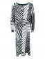 Платье свободного кроя с узором "полоска" Marina Rinaldi  –  Общий вид
