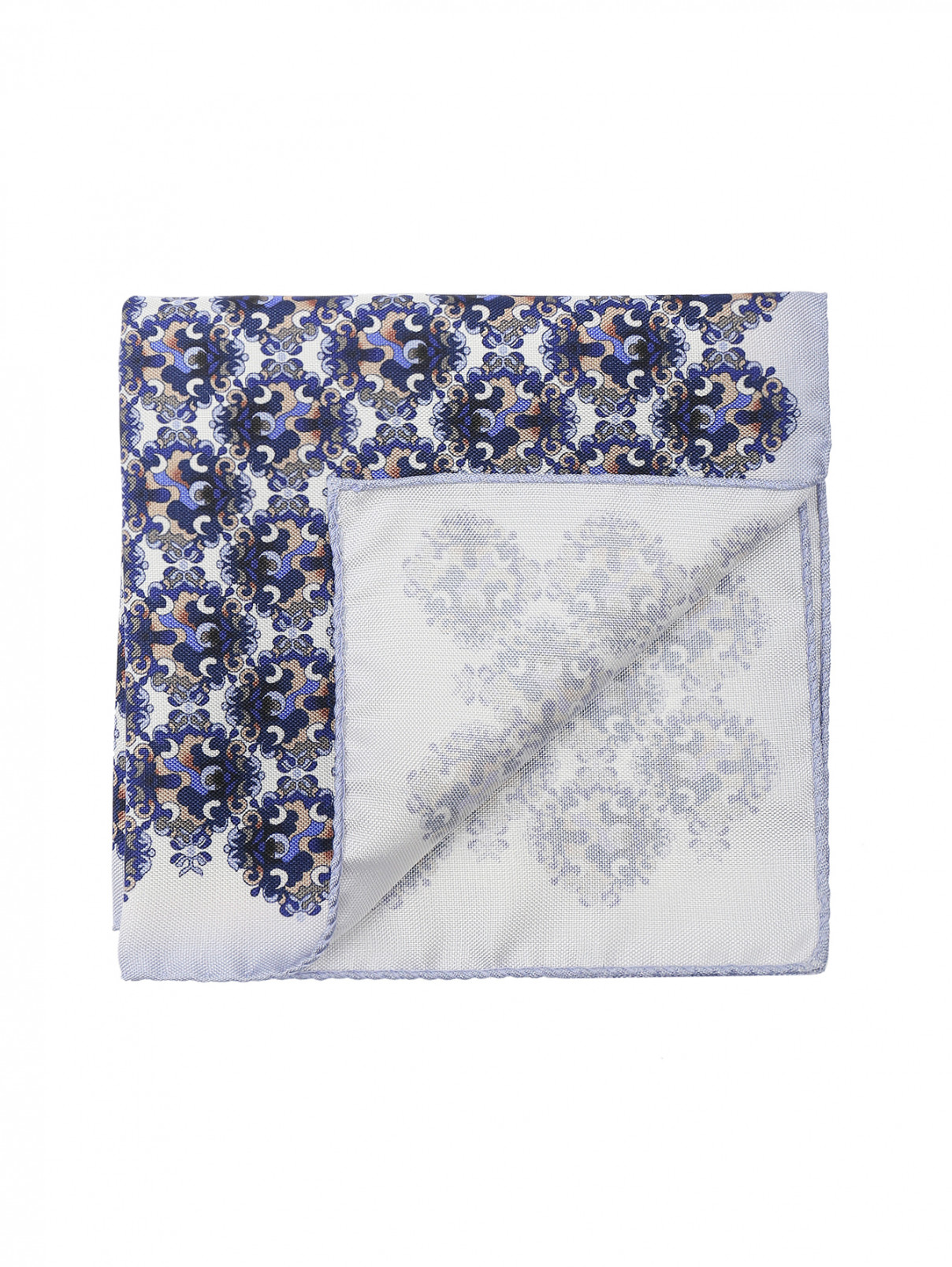 Карманный платок из шелка с узором Eton  –  Общий вид  – Цвет:  Узор