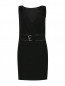 Платье прямого фасона с V-образным вырезом Moschino  –  Общий вид