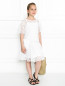 Платье из фактурного хлопка с бантиком MiMiSol  –  МодельОбщийВид
