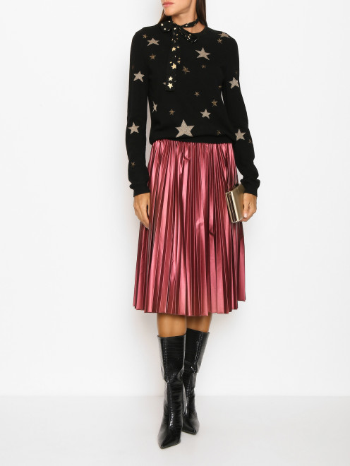 Джемпер из вискозы с вышивкой Red Valentino - МодельОбщийВид