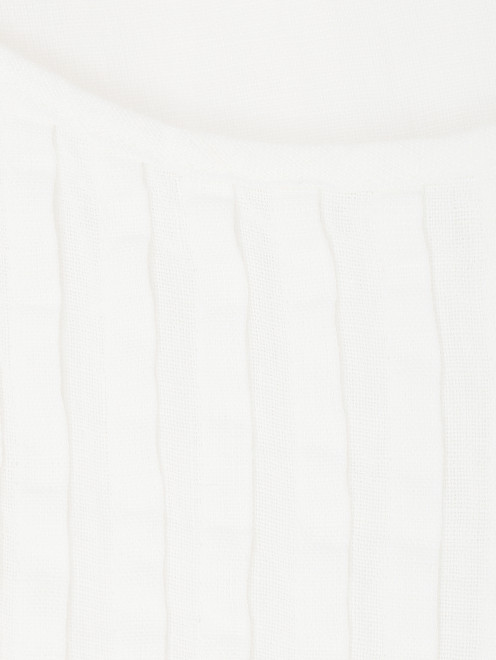 Блуза изо льна с коротким рукавом - Деталь