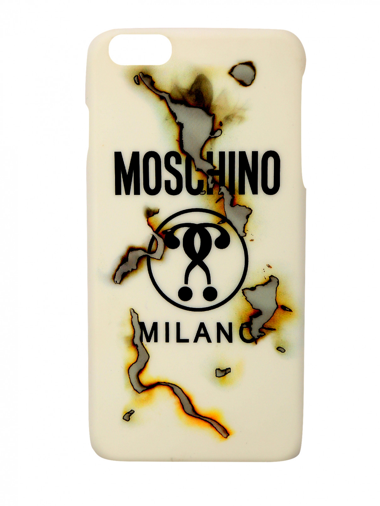 Чехол для iphone 6+ Moschino Couture  –  Общий вид  – Цвет:  Белый