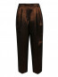 Укороченные брюки из шерсти и шелка с добавлением люрекса Etro  –  Общий вид