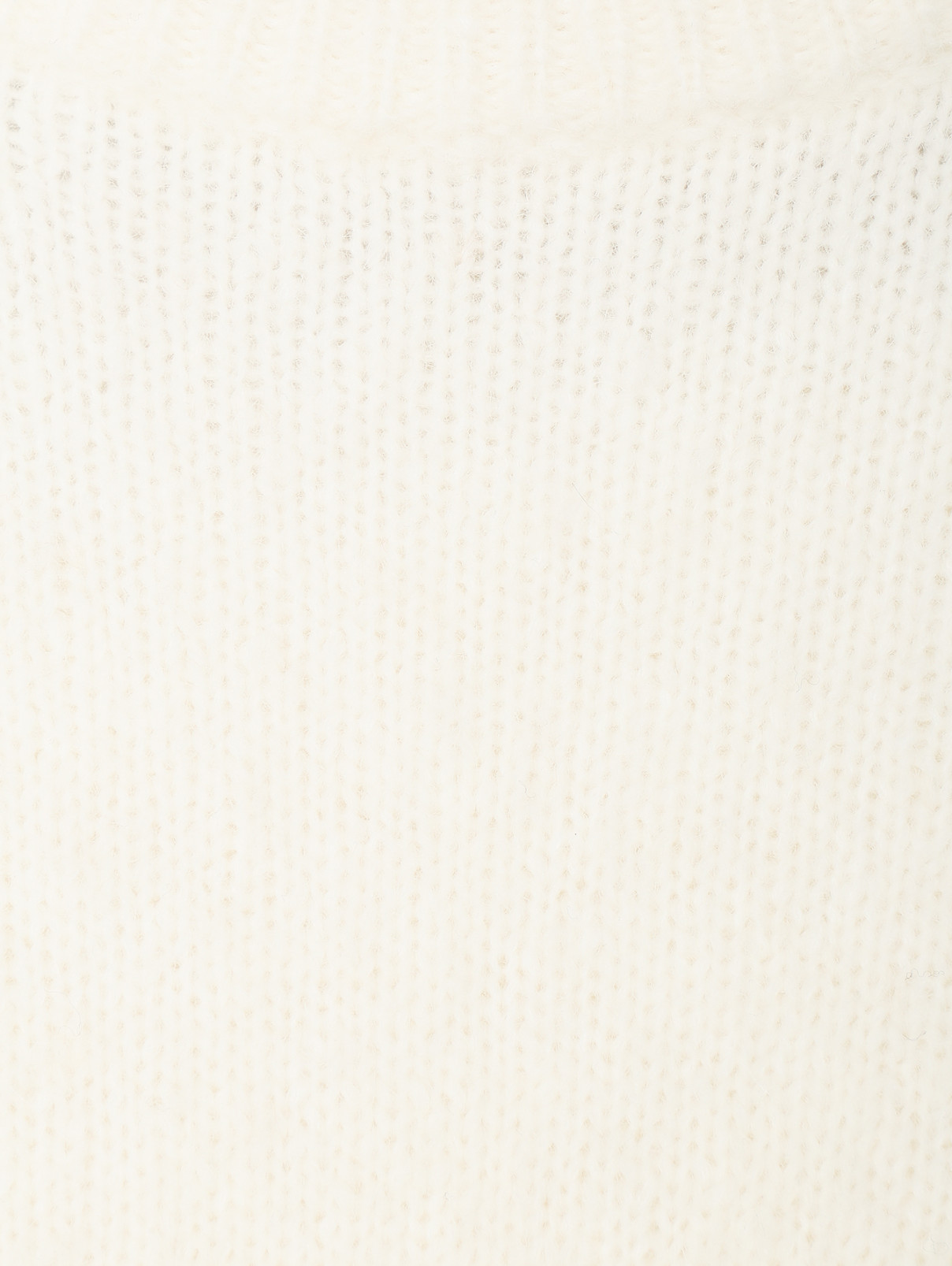 Свитер из смешанной шерсти свободного кроя Helmut Lang  –  Деталь1  – Цвет:  Белый