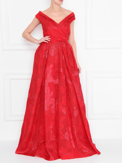 Платье-макси с узором Zuhair Murad - МодельОбщийВид