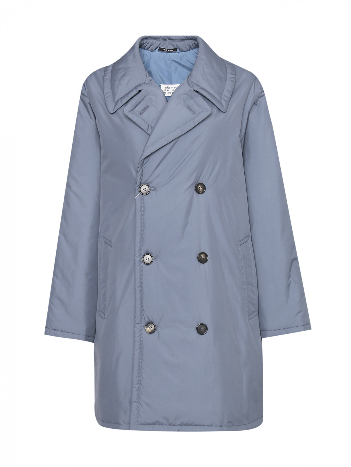 Куртка свободного кроя с карманами Maison Margiela  –  Общий вид  – Цвет:  Синий