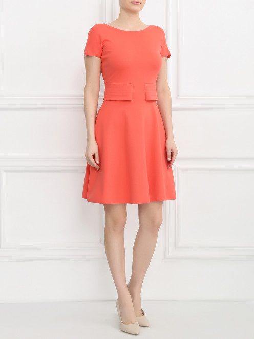 Платье-мини с короткими рукавами  Armani Collezioni - Модель Общий вид