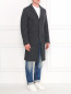 Однобортное пальто из шерсти Barena  –  Модель Общий вид