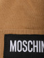 Шапка из смешанного кашемира с логотипом Moschino  –  Деталь