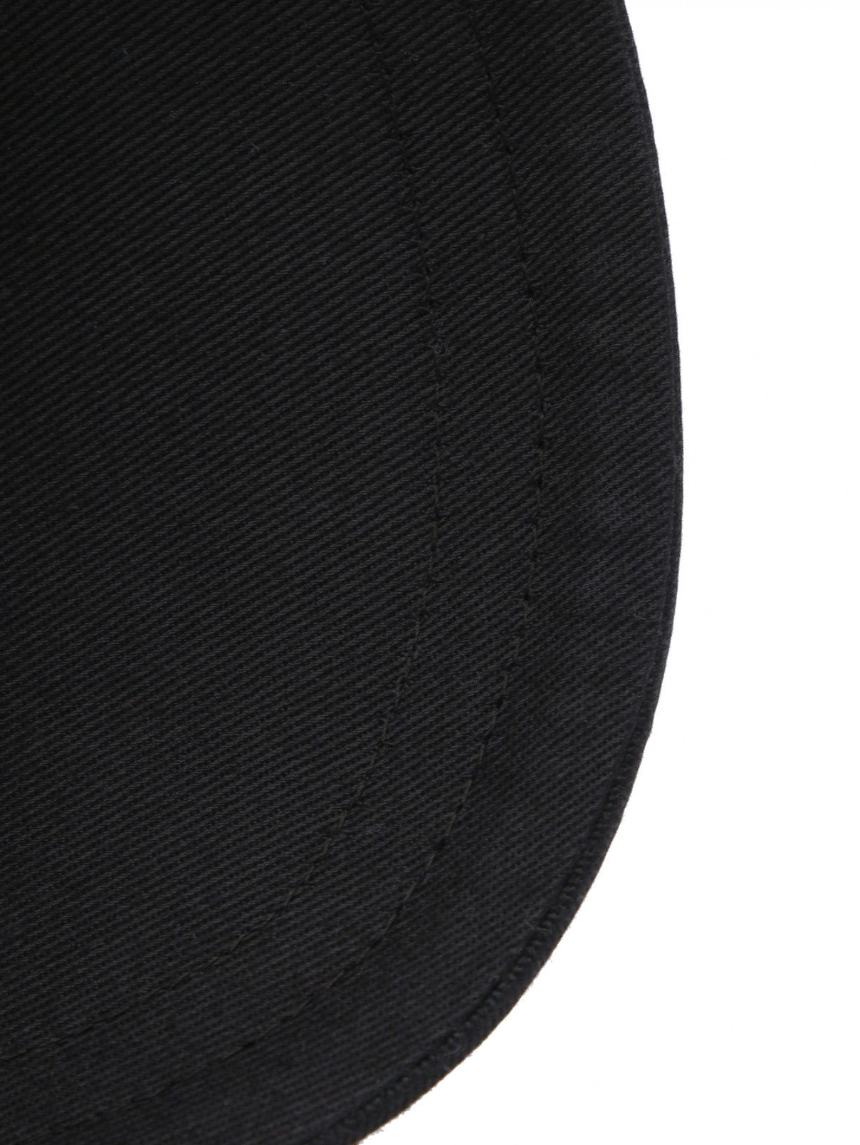 Бейсболка из хлопка с логотипом Dolce & Gabbana  –  Деталь1  – Цвет:  Черный