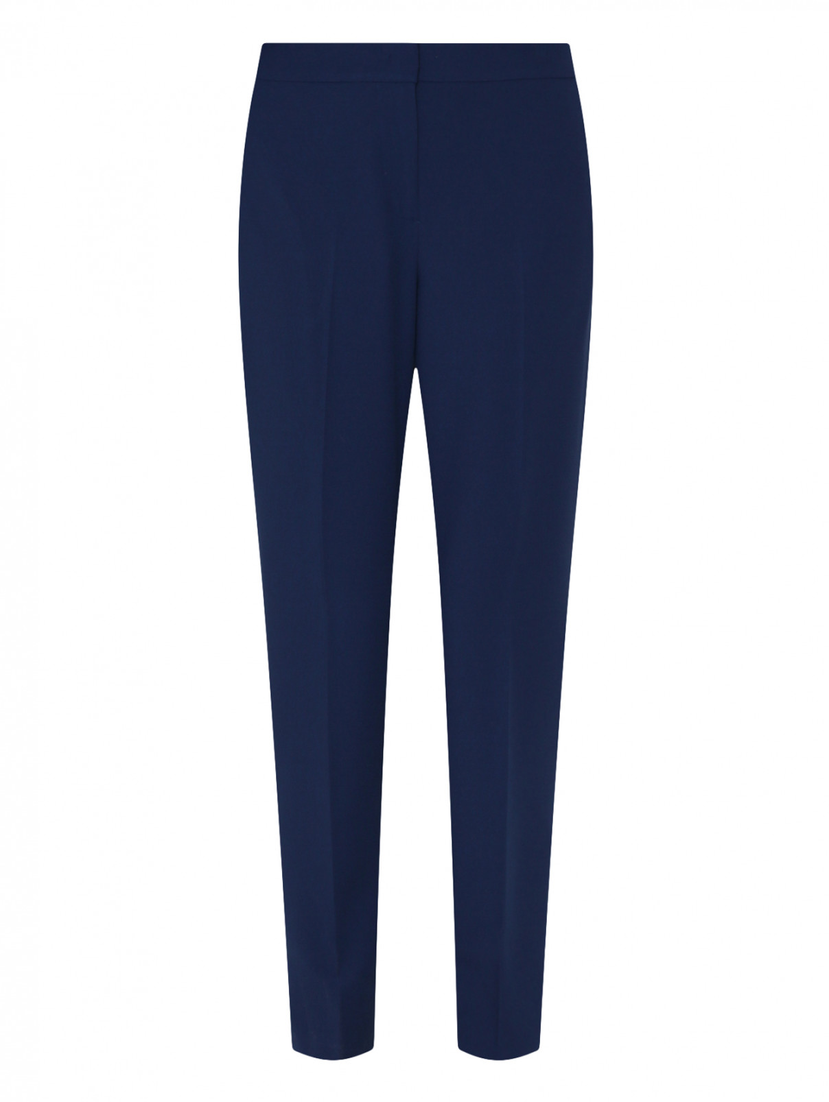 Укороченные брюки с боковыми карманами Max&Co  –  Общий вид  – Цвет:  Синий