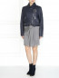 Шелковая мини-юбка с декорированным кожаным поясом Philosophy di Alberta Ferretti  –  Модель Общий вид