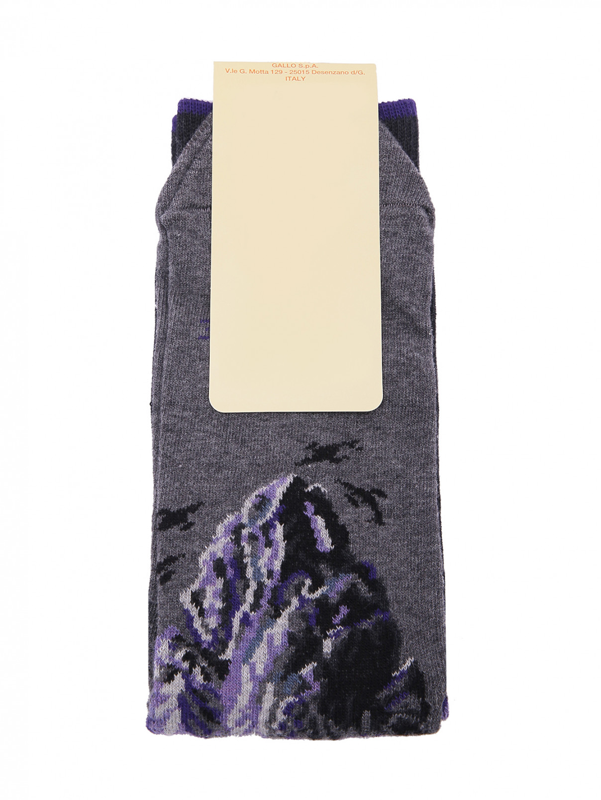 Носки из смешанного хлопка с узором Gallo  –  Обтравка1  – Цвет:  Мультиколор