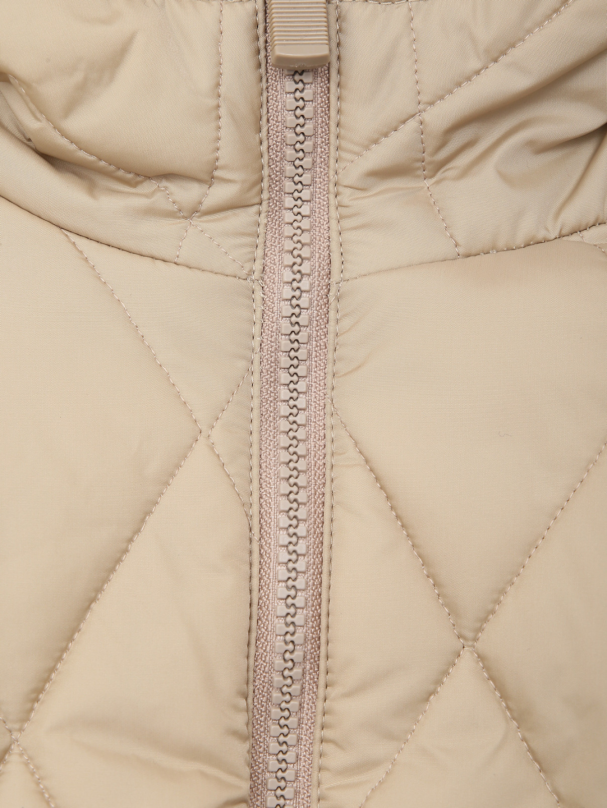 Стеганая однотонная куртка Aspesi  –  Деталь  – Цвет:  Бежевый