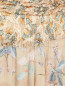Юбка из шелка с цветочным узором декорированная пайетками Femme by Michele R.  –  Деталь