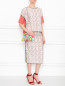 Клатч с принтом на съемном ремне-цепочке Moschino Couture  –  МодельОбщийВид