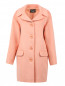 Однобортное пальто из шерсти и мохера Moschino Boutique  –  Общий вид