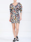 Хлопковое платье с принтом Moschino  –  Модель Общий вид