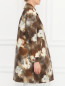 Пальто из смешанного шелка с цветочным узором Moschino  –  Модель Верх-Низ2