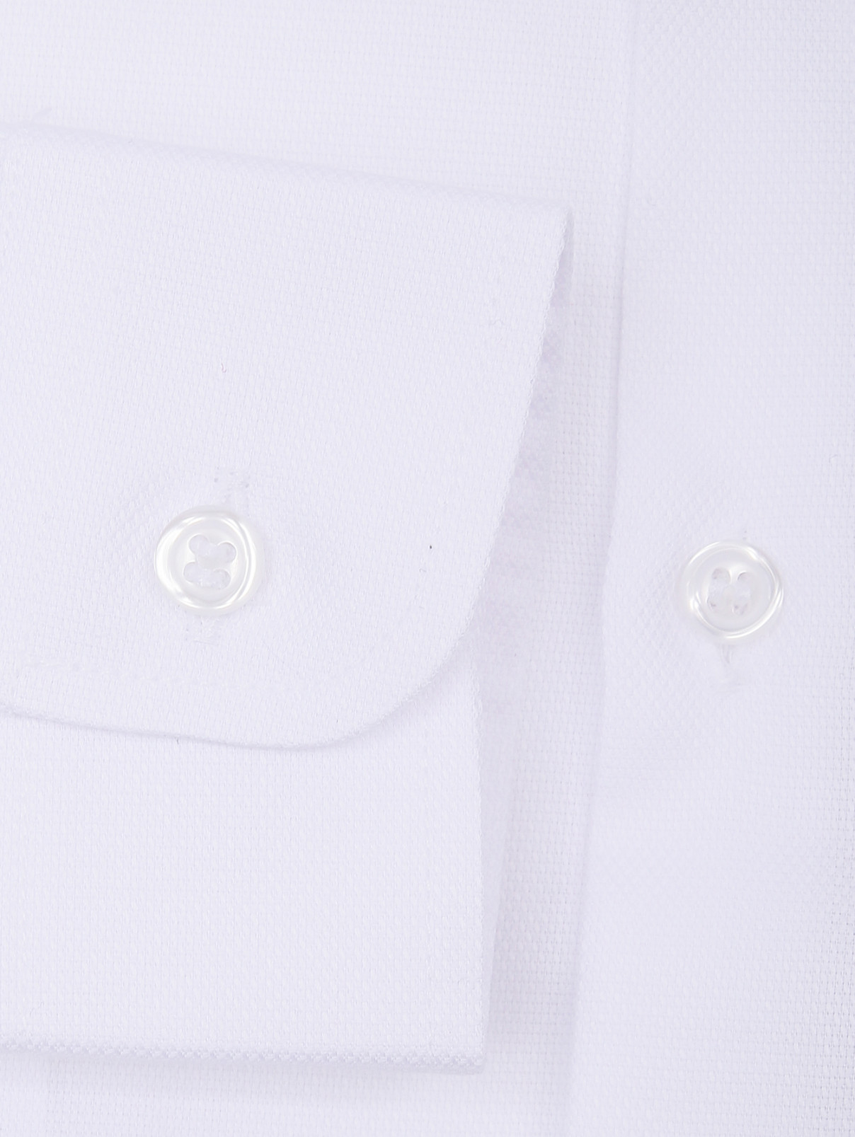 Рубашка из фактурного хлопка Dal Lago  –  Деталь1  – Цвет:  Белый