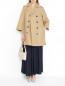 Плащ из смешанного хлопка с поясом Weekend Max Mara  –  МодельОбщийВид