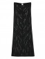Платье трикотажное из хлопка, декорированное стразами Ermanno Scervino  –  Общий вид