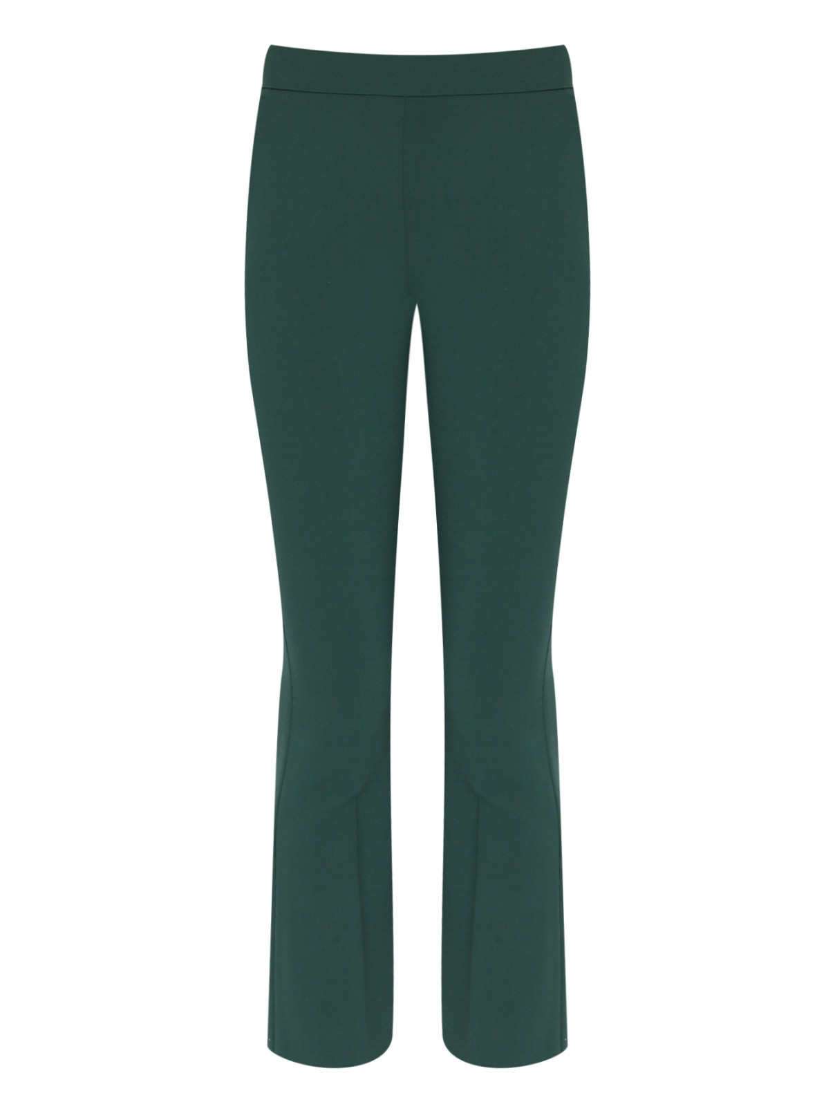 Укороченные брюки из шерсти Max Mara  –  Общий вид  – Цвет:  Зеленый