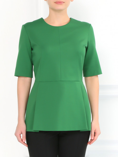 Блуза с баской Jil Sander - Модель Верх-Низ
