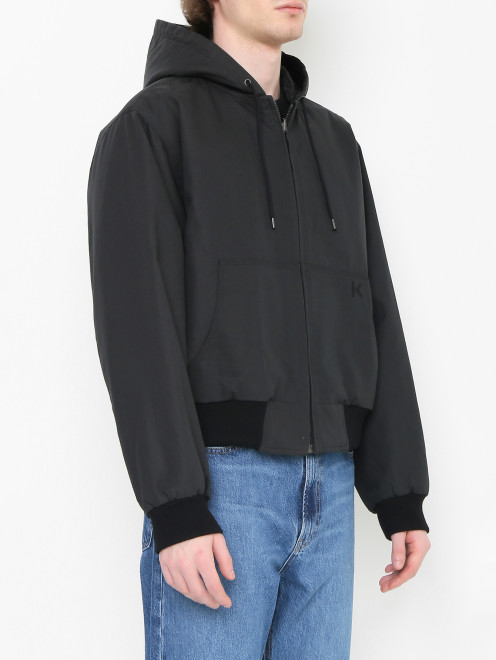 Куртка из хлопка с капюшоном - МодельВерхНиз