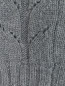 Шапка из шерсти ажурной вязки с цветочным декором MiMiSol  –  Деталь