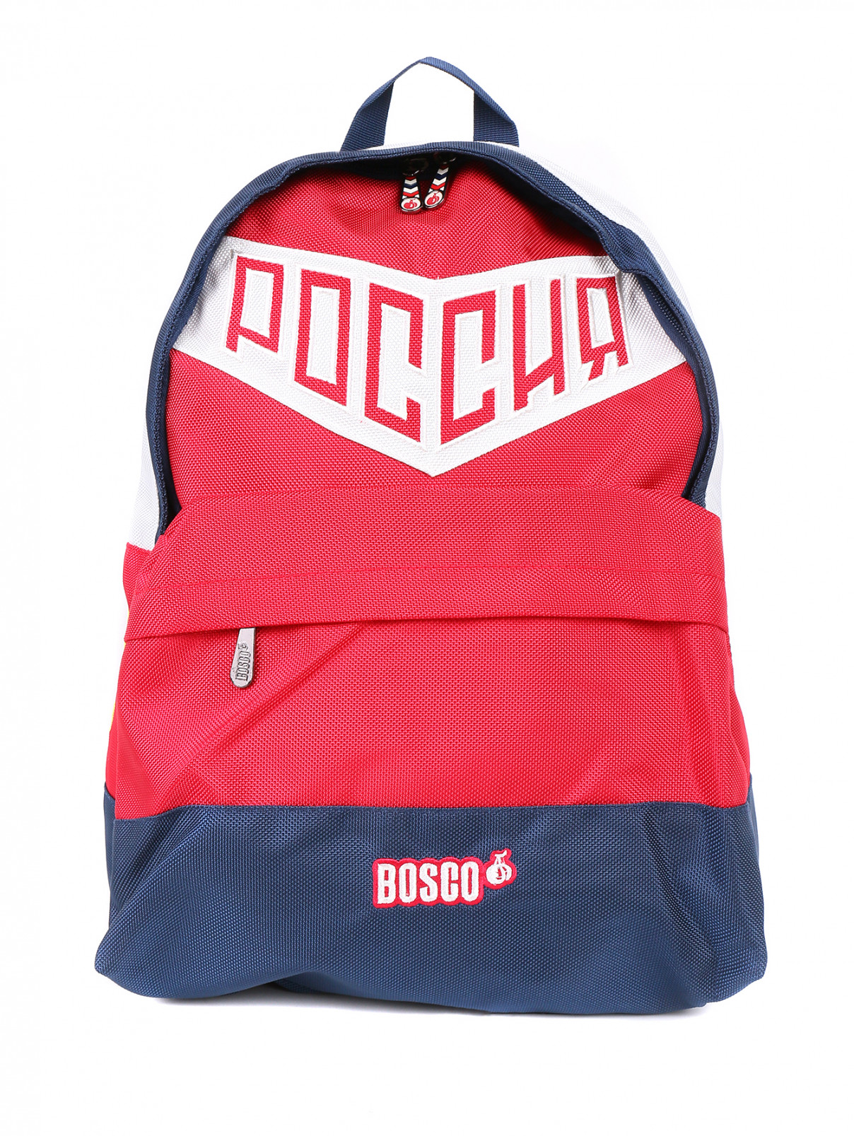 Рюкзак с узором BOSCO  –  Общий вид  – Цвет:  Красный