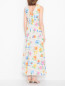Платье из хлопка с узором Moschino Boutique  –  МодельВерхНиз1