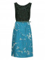 Платье-футляр из хлопка и шелка с ремнем Max Mara  –  Общий вид
