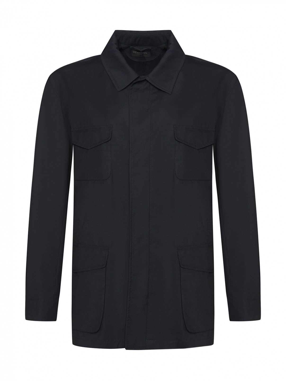 Куртка на молнии с накладными карманами Kiton  –  Общий вид