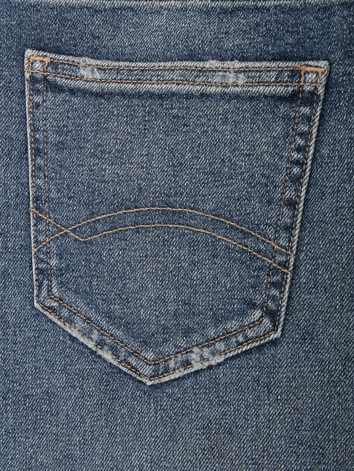 Юбка из денима с потертостями Tommy Jeans  –  Деталь  – Цвет:  Синий