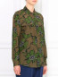 Блуза из шелка с цветочным узором Sportmax Code  –  Модель Верх-Низ