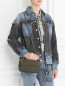 Стеганая сумка из текстиля на цепочке Moschino Couture  –  Модель Верх-Низ