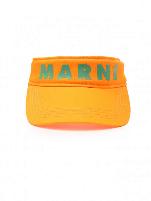 Козырек с принтом из хлопка Marni - Общий вид