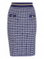 Трикотажная юбка с узором полоска Moschino Boutique  –  Общий вид