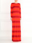 Трикотажное платье-макси с узором "полоска" Chapurin  –  Модель Общий вид
