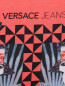 Футболка с узором асимметричного кроя Versace Jeans  –  Деталь