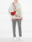 Джемпер с капюшоном из шерсти с рисунком Alberta Ferretti  –  МодельОбщийВид